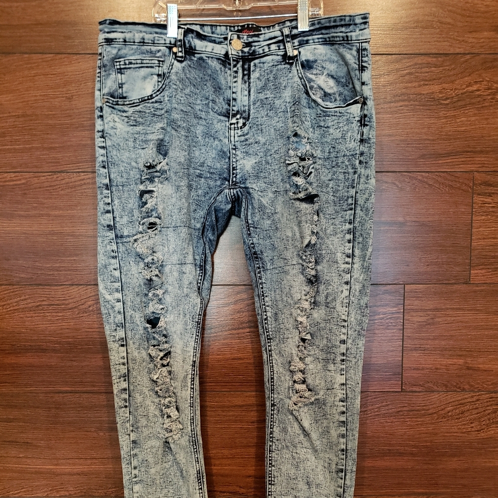 Women Bee & Ceci Distressed faded Skinny Jeans